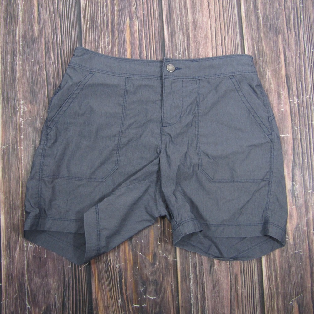 Columbia Shorts Womens 6 Gray Utility Hiking Elastic Waist Pockets Travel Casual